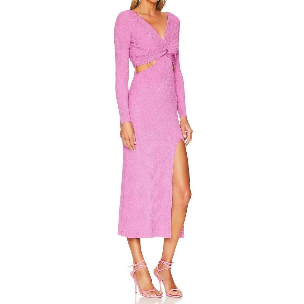 NEW LOVESHACKFANCY bernette dress in orchid sparkle - Picture 2 of 4